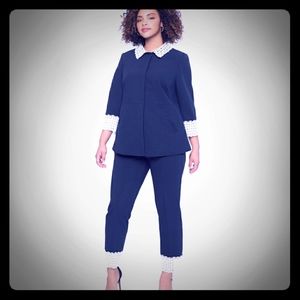 Eloquii lace pant & jacket - great condition*